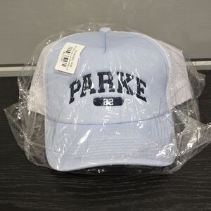 New Parke Birthday Hat  Sky Blue andWhite Mesh Hat